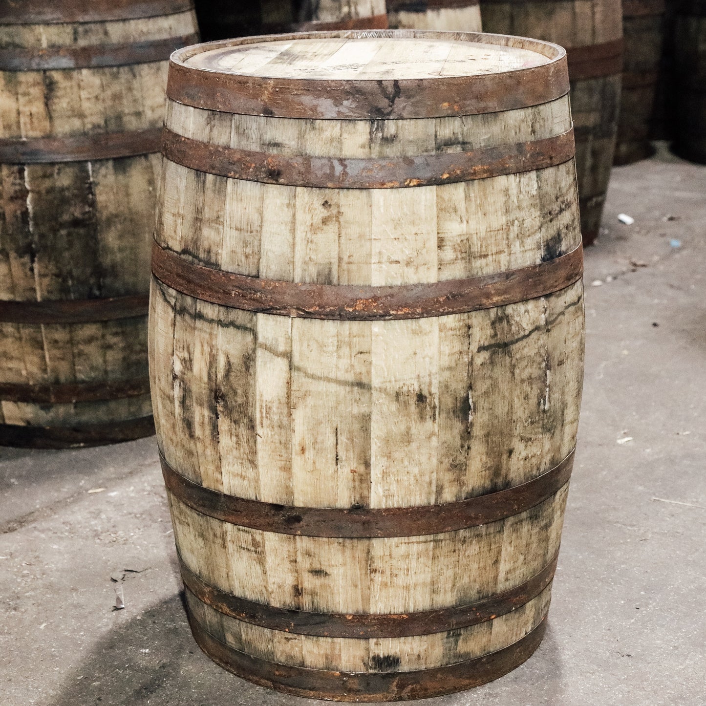 Grade A Whiskey Barrel Whole Authentic 53 Gallon - Motor City Barrels