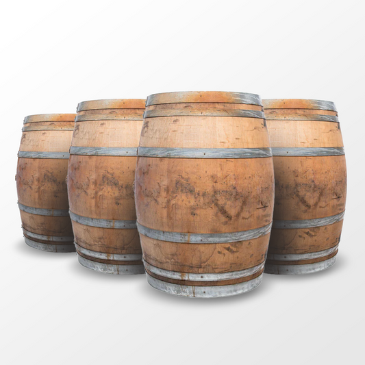 Set of 4 Wine Barrel Whole Authentic 60 Gallon