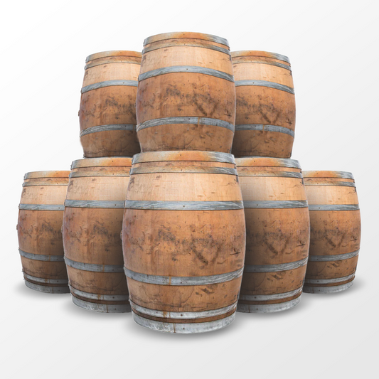 Set of 8 Wine Barrel Whole Authentic 60 Gallon