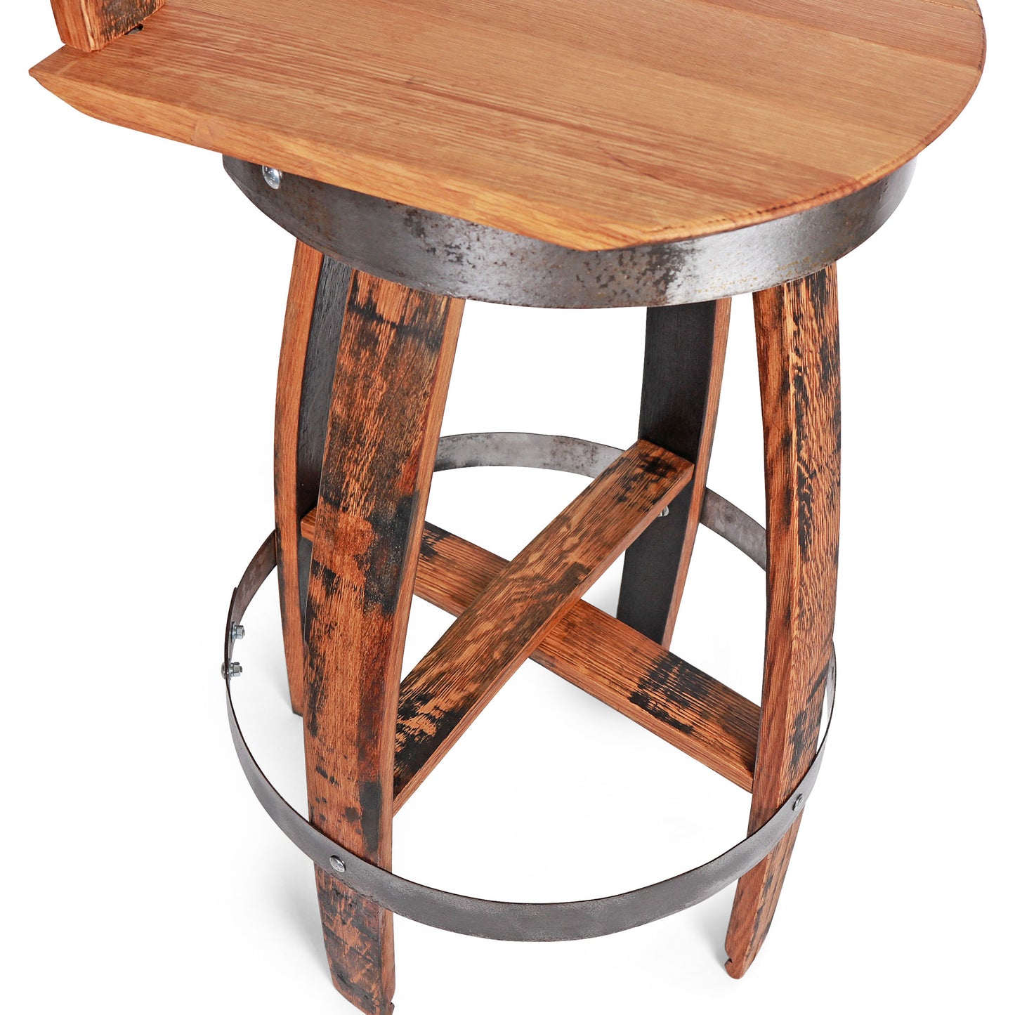 125 PROOF Bar Stool with Swivel Seat - Motor City Barrels