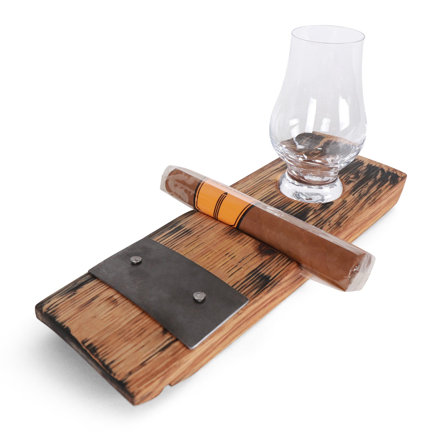 Cigar Holder with Dram Glass - Motor City Barrels