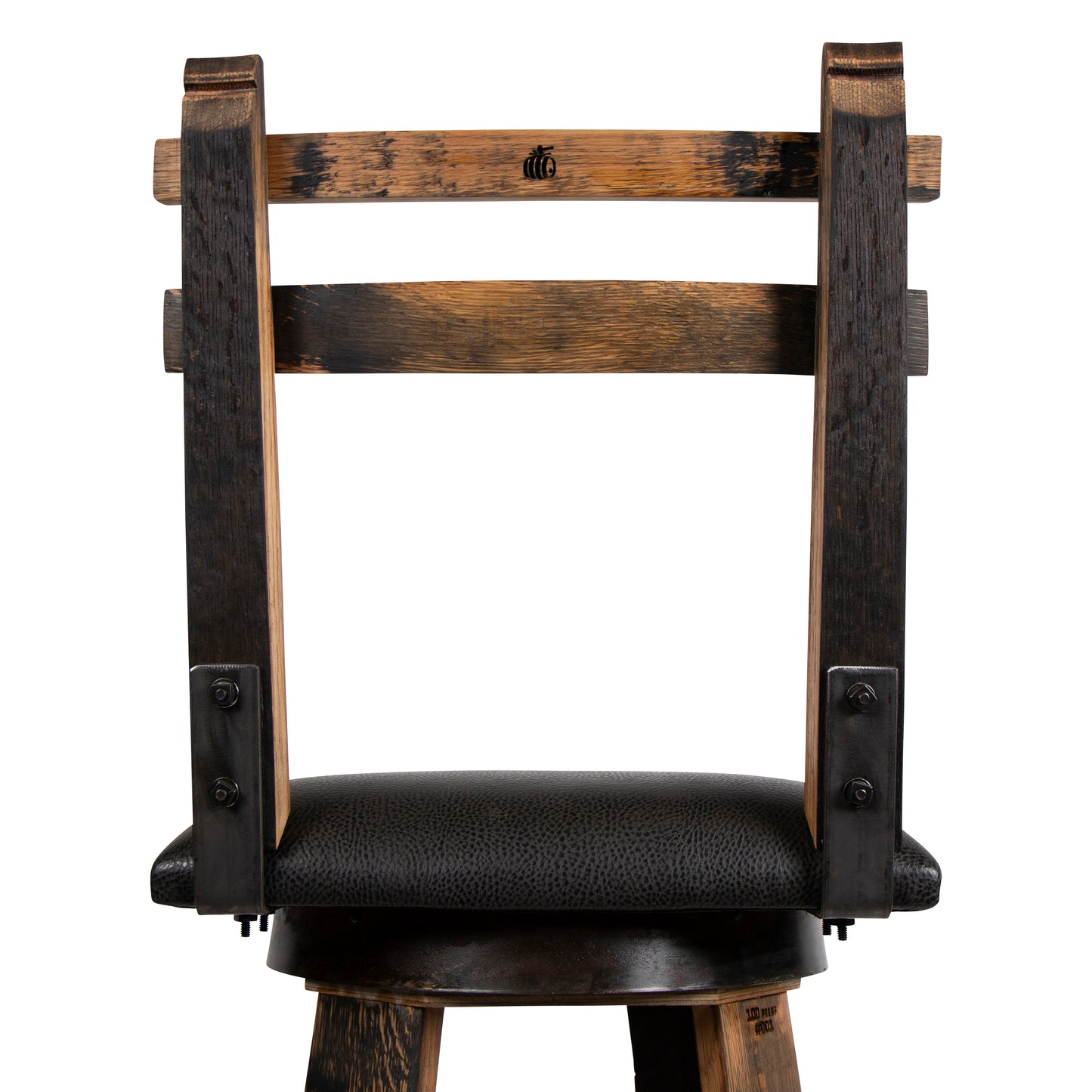 160 PROOF Bar Stool with Swivel Vinyl Seat - Motor City Barrels