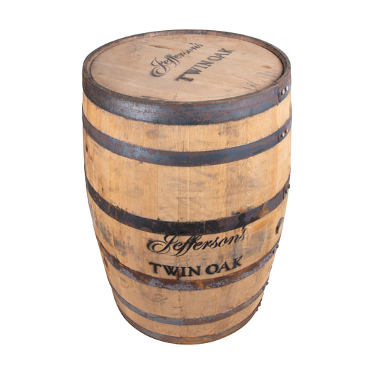 Furniture Grade - Jefferson's Twin Oak - Whiskey Barrel 53 Gallon - Motor City Barrels