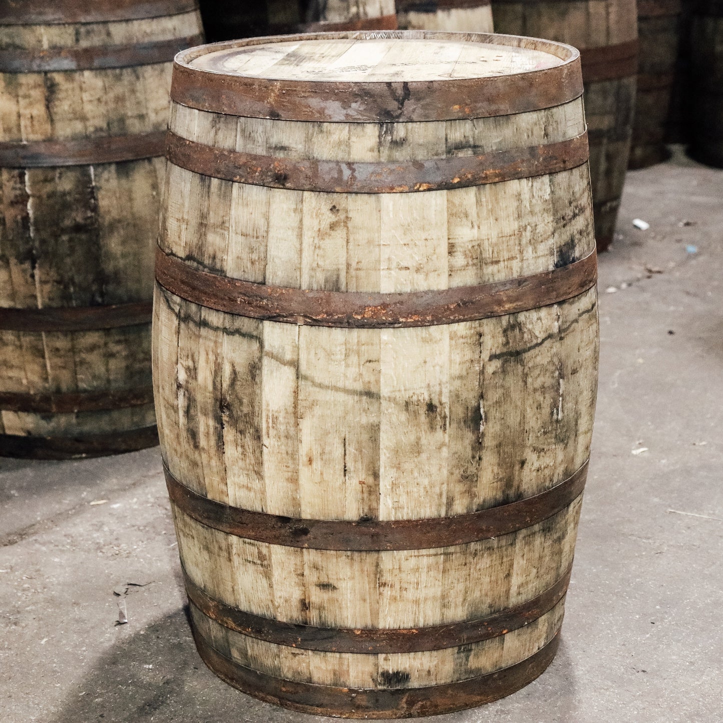 Grade A Whiskey Barrel Whole Authentic 53 Gallon - Motor City Barrels