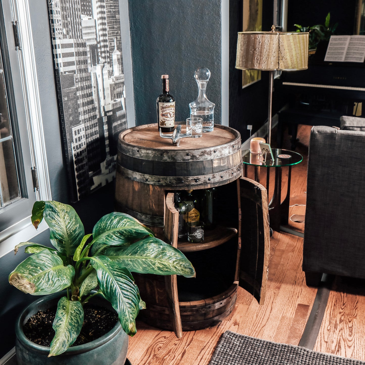Mash Mountain Cabinet with Doors - Motor City Barrels