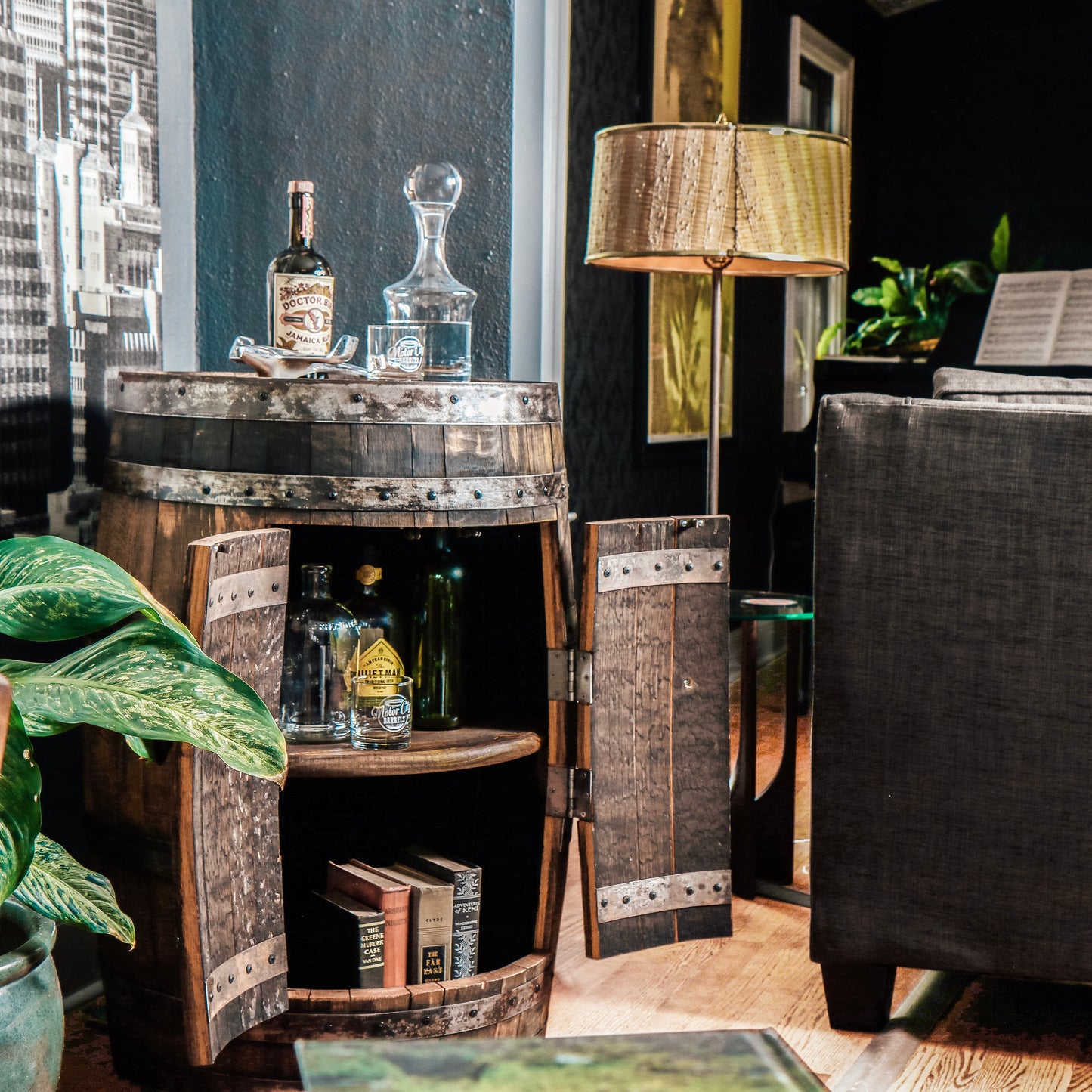 Mash Mountain Cabinet with Doors - Motor City Barrels