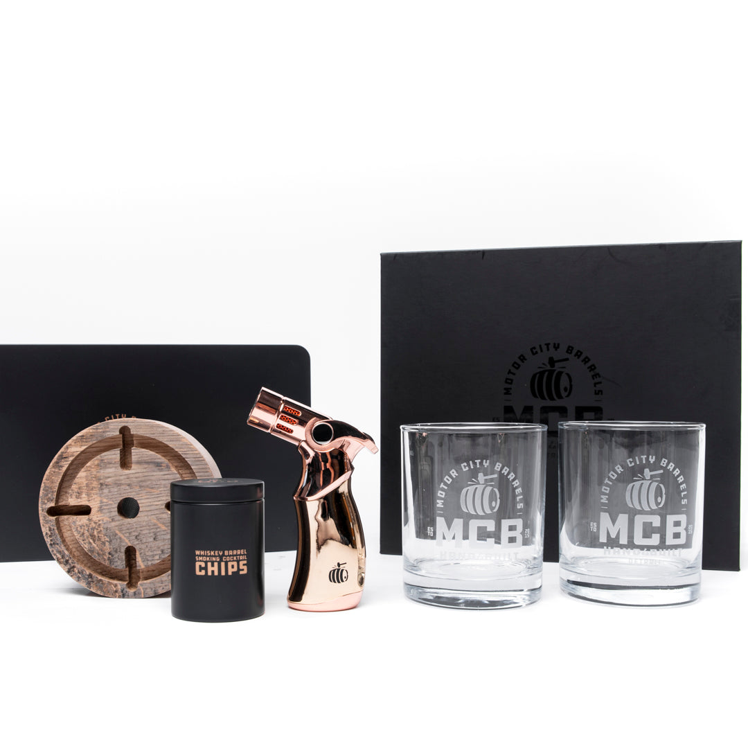 Combo Set - Infusion Series Cocktail Kit & Flavored Wood Chips - Motor City Barrels