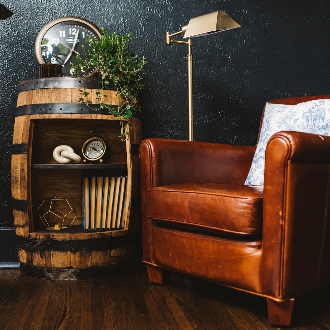 Copper Hill Open Shelf Cabinet - Motor City Barrels