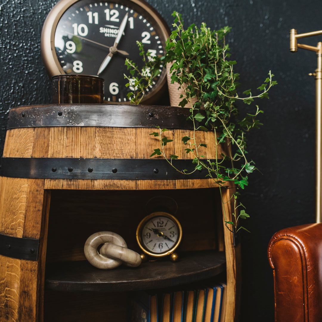 Copper Hill Open Shelf Cabinet - Motor City Barrels