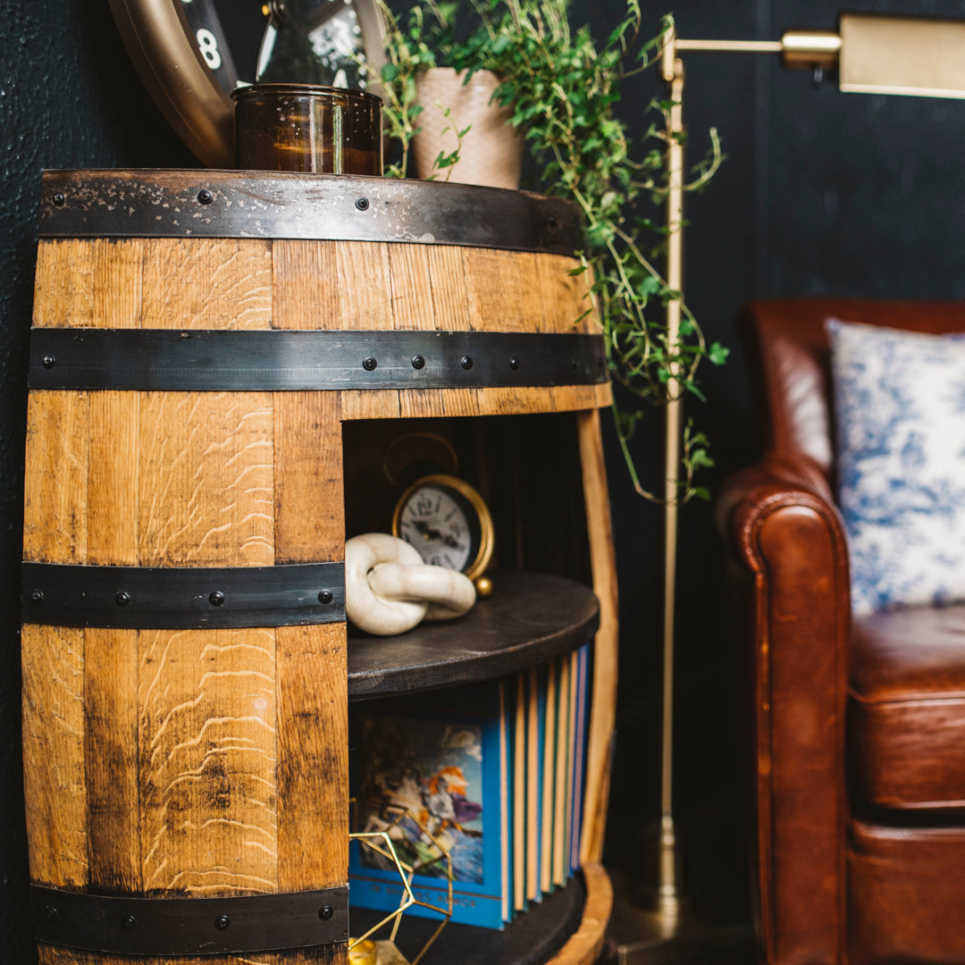 Copper Hill Open Shelf Cabinet - Motor City Barrels