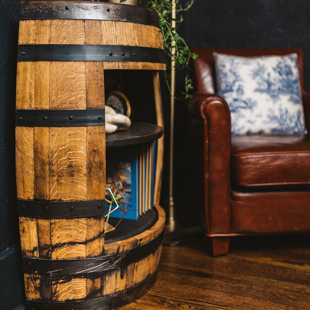 Copper Hill Open Shelf Cabinet - Motor City Barrels