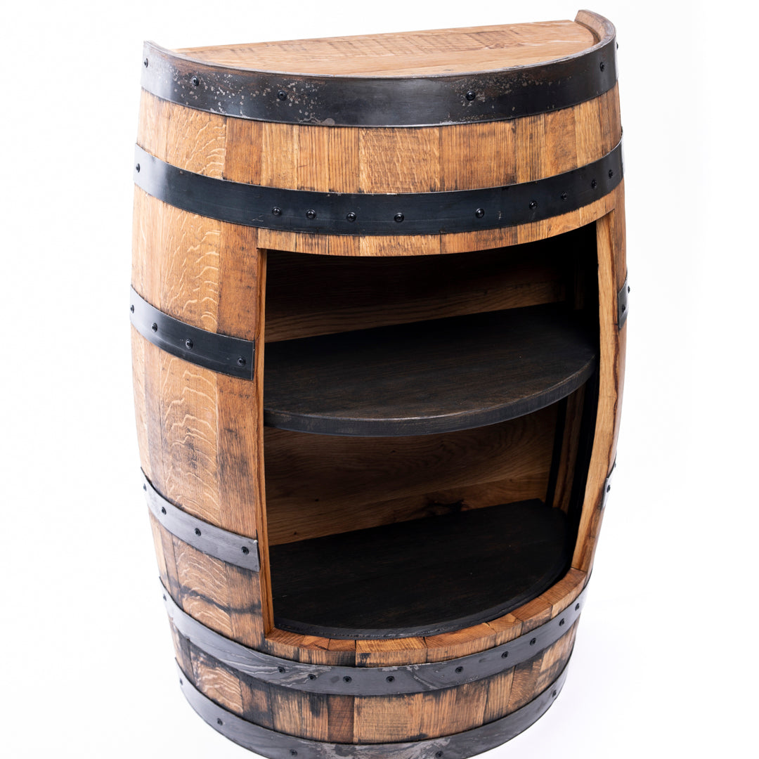 Copper Hill Open Shelf Cabinet - Motor City Barrels