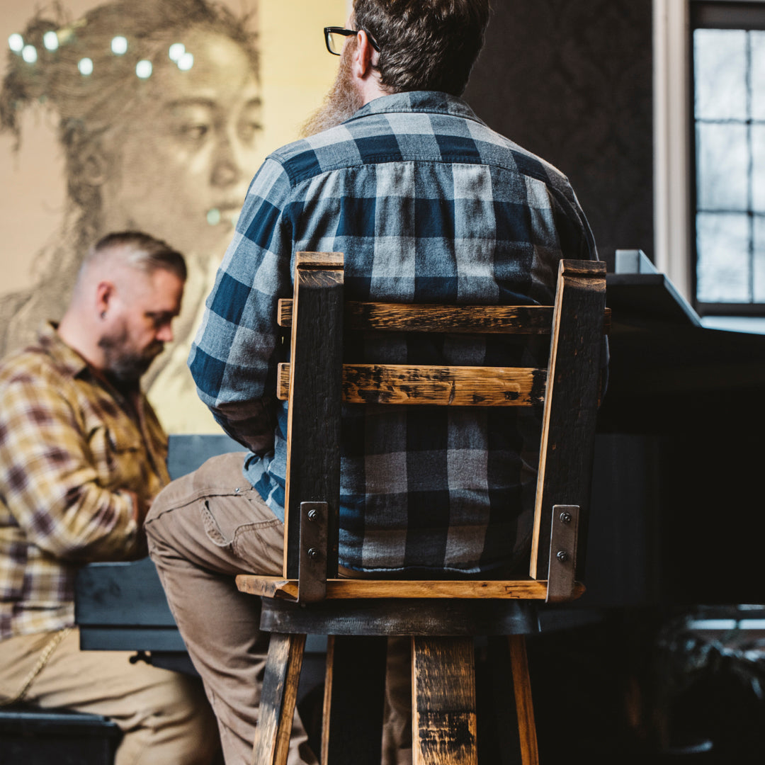 125 PROOF Bar Stool - Motor City Barrels