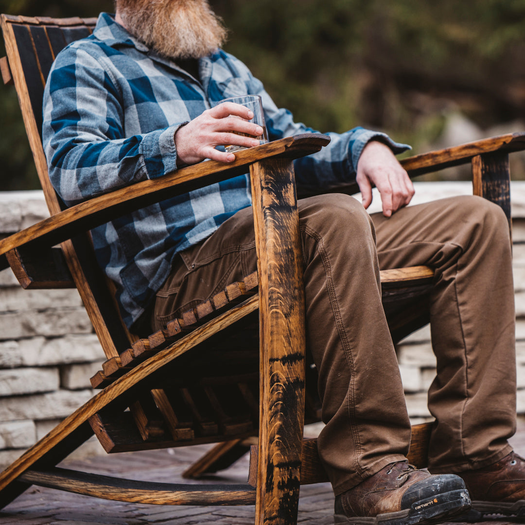 Distillin' Chillin' Adirondack Chair - Motor City Barrels