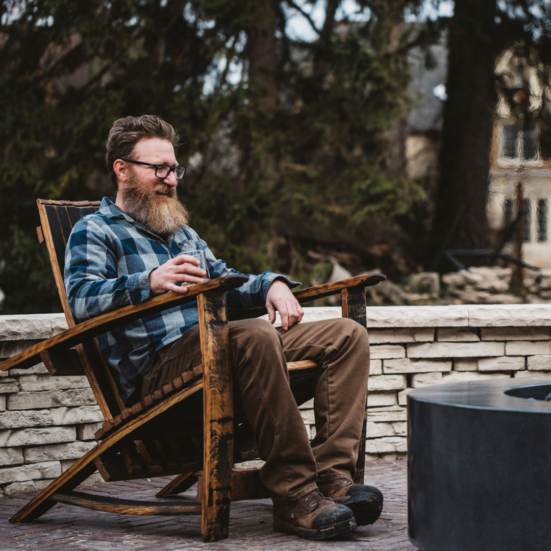 Distillin' Chillin' Adirondack Chair - Motor City Barrels