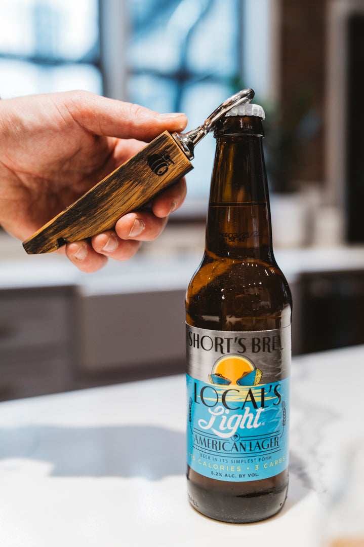 Barrel Stave Handheld Bottle Opener - Motor City Barrels