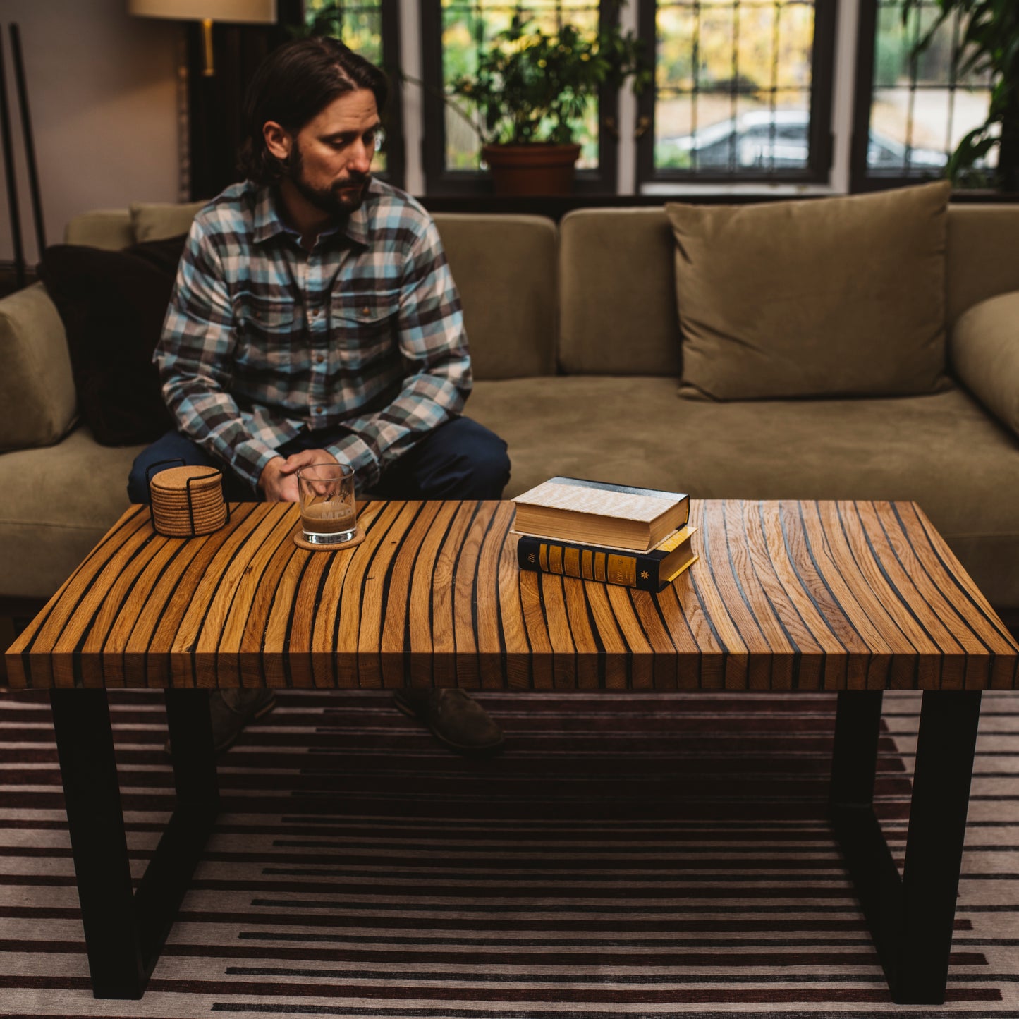 Arc Series Coffee Table - Motor City Barrels