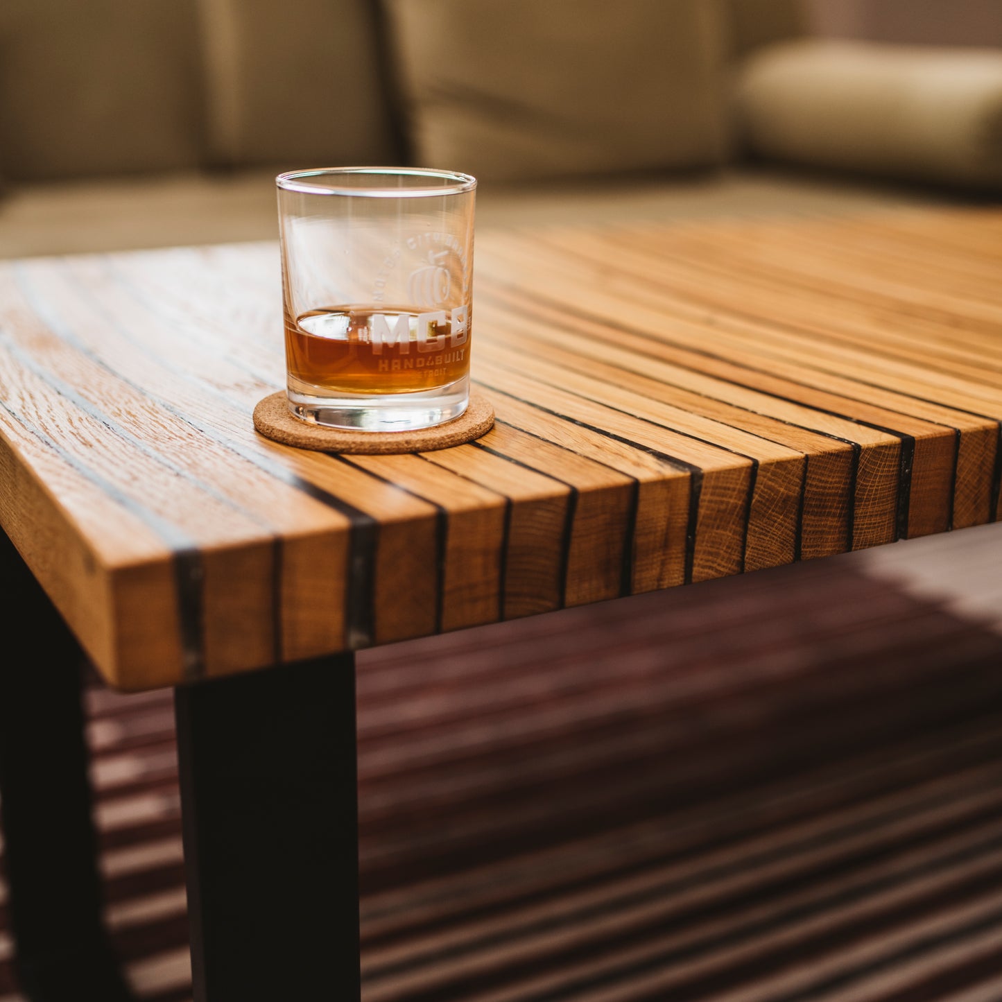 Arc Series Coffee Table - Motor City Barrels
