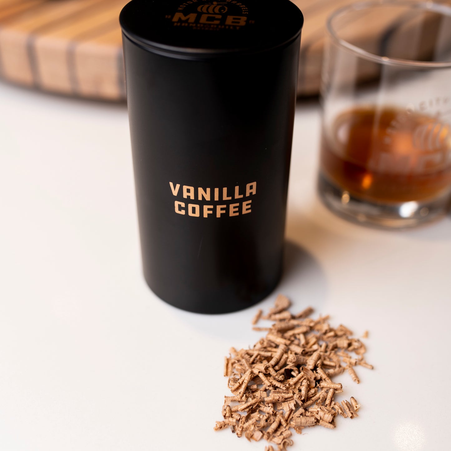 Coffee Vanilla Flavor Smoked Cocktail Wood Chips - Large - Motor City Barrels