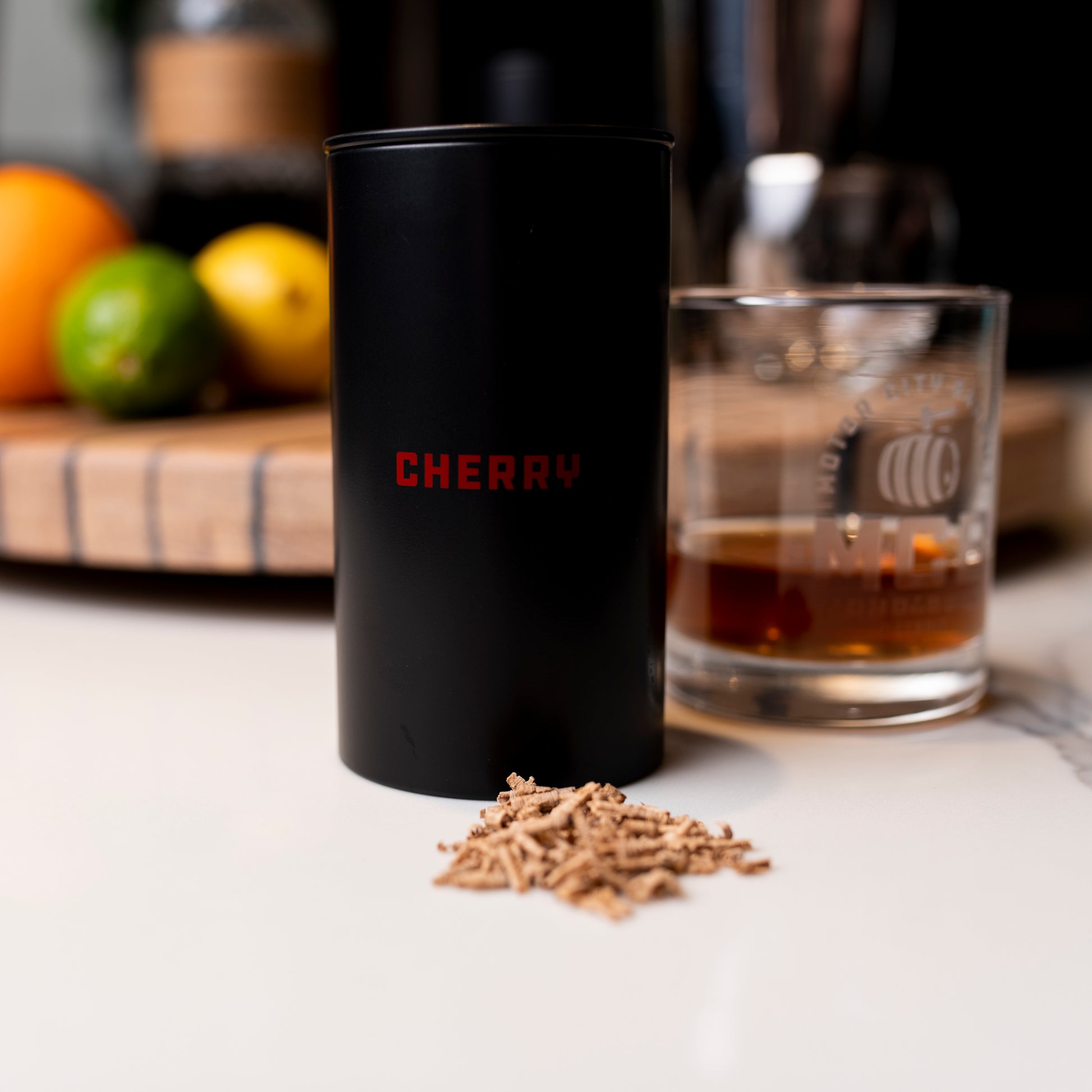 Cherry Flavor Smoked Cocktail Wood Chips - Large - Motor City Barrels