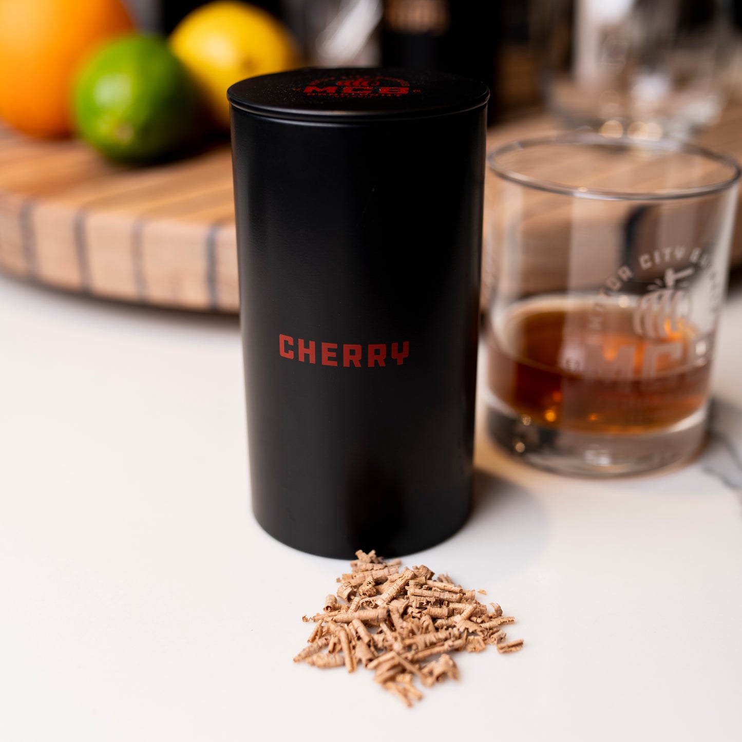 Cherry Flavor Smoked Cocktail Wood Chips - Large - Motor City Barrels