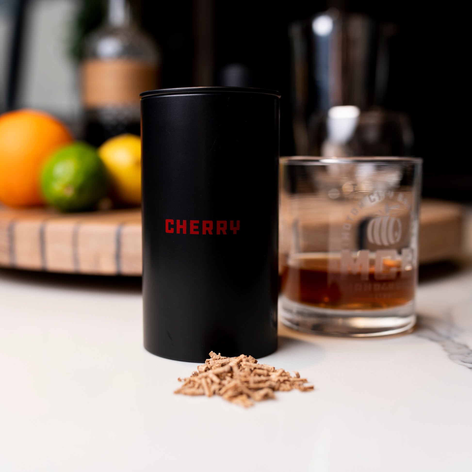 Cherry Flavor Smoked Cocktail Wood Chips - Large - Motor City Barrels