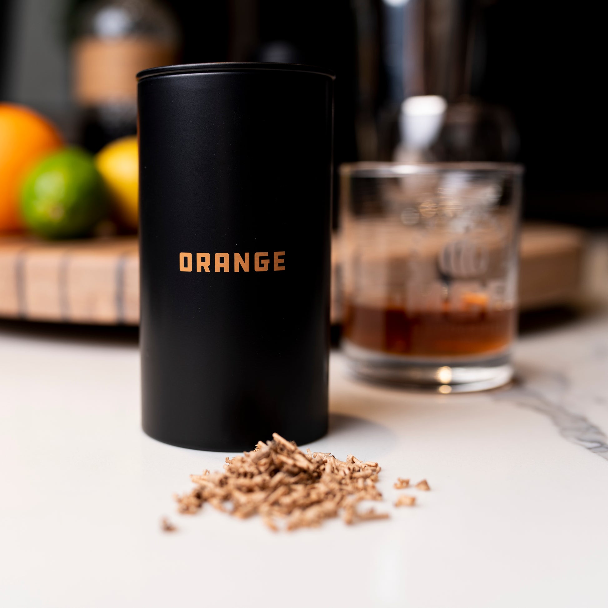 Orange Flavor Smoked Cocktail Wood Chips - Large - Motor City Barrels