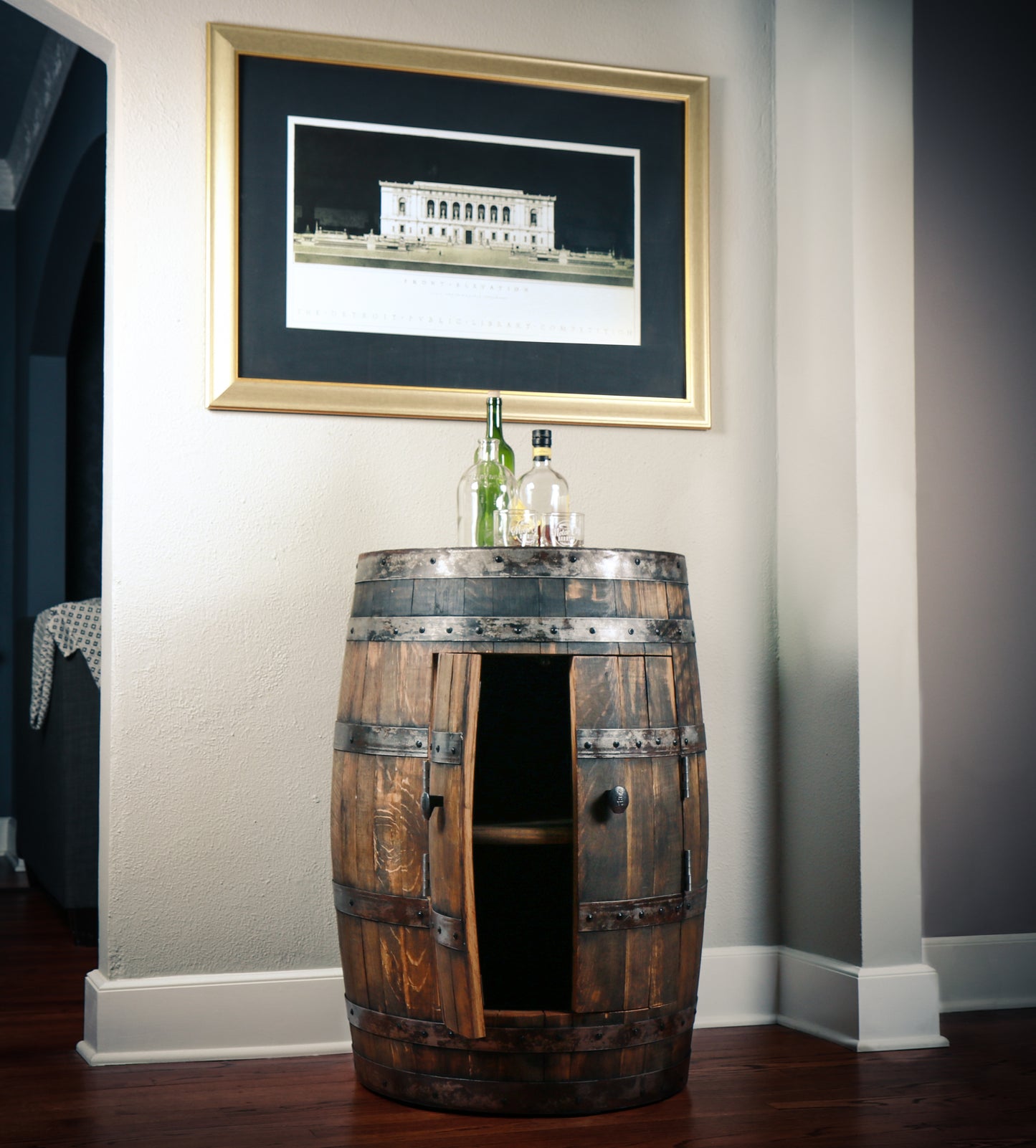 Mash Mountain Cabinet with Doors - Motor City Barrels