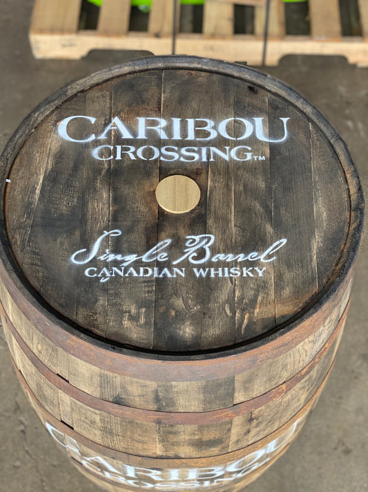 Furniture Grade - Caribou Single Barrel - Canadian Whiskey Barrel 53 Gallon - Motor City Barrels