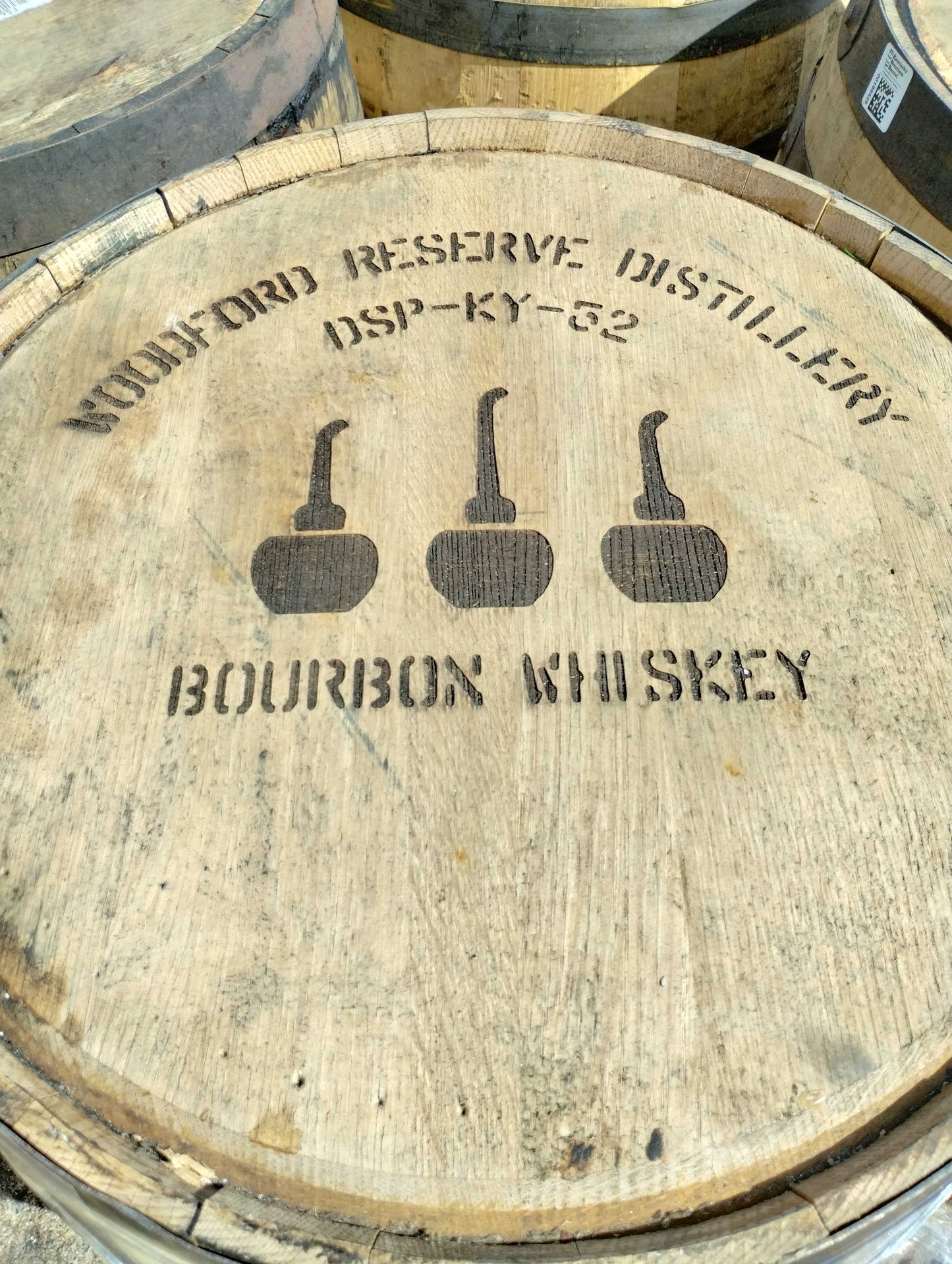 Furniture Grade - Woodford Reserve Engraved - Whiskey Barrel 53 Gallon