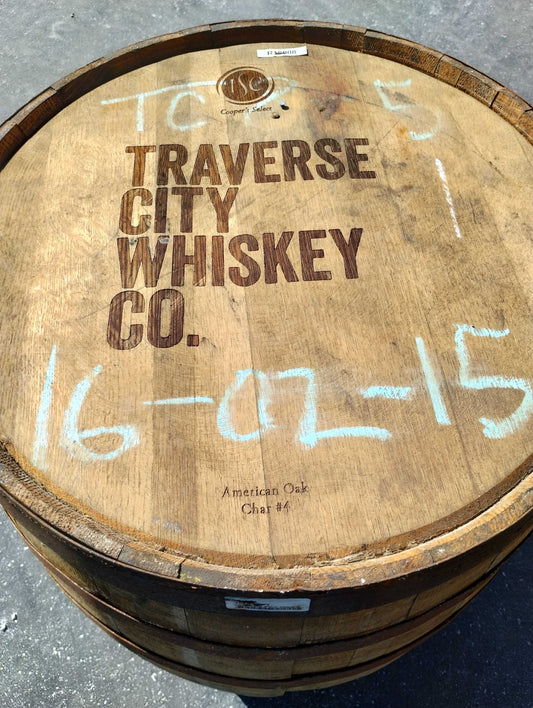 Furniture Grade - Traverse City Whiskey Co - Whiskey Barrel 53 Gallon