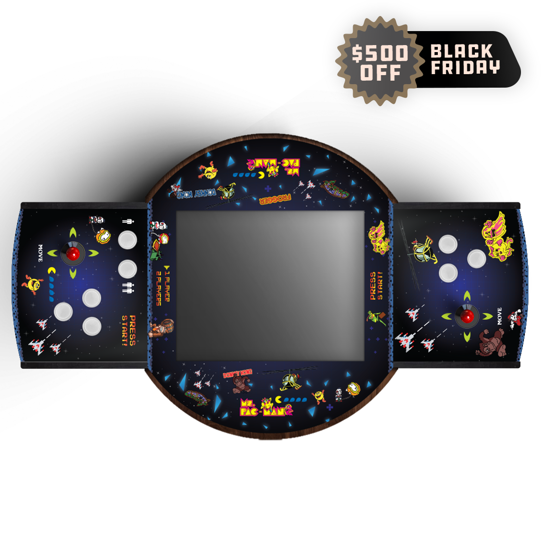 Black Friday: $500 OFF 8-Bit Blend - Whiskey Barrel Arcade - 60 Games in 1