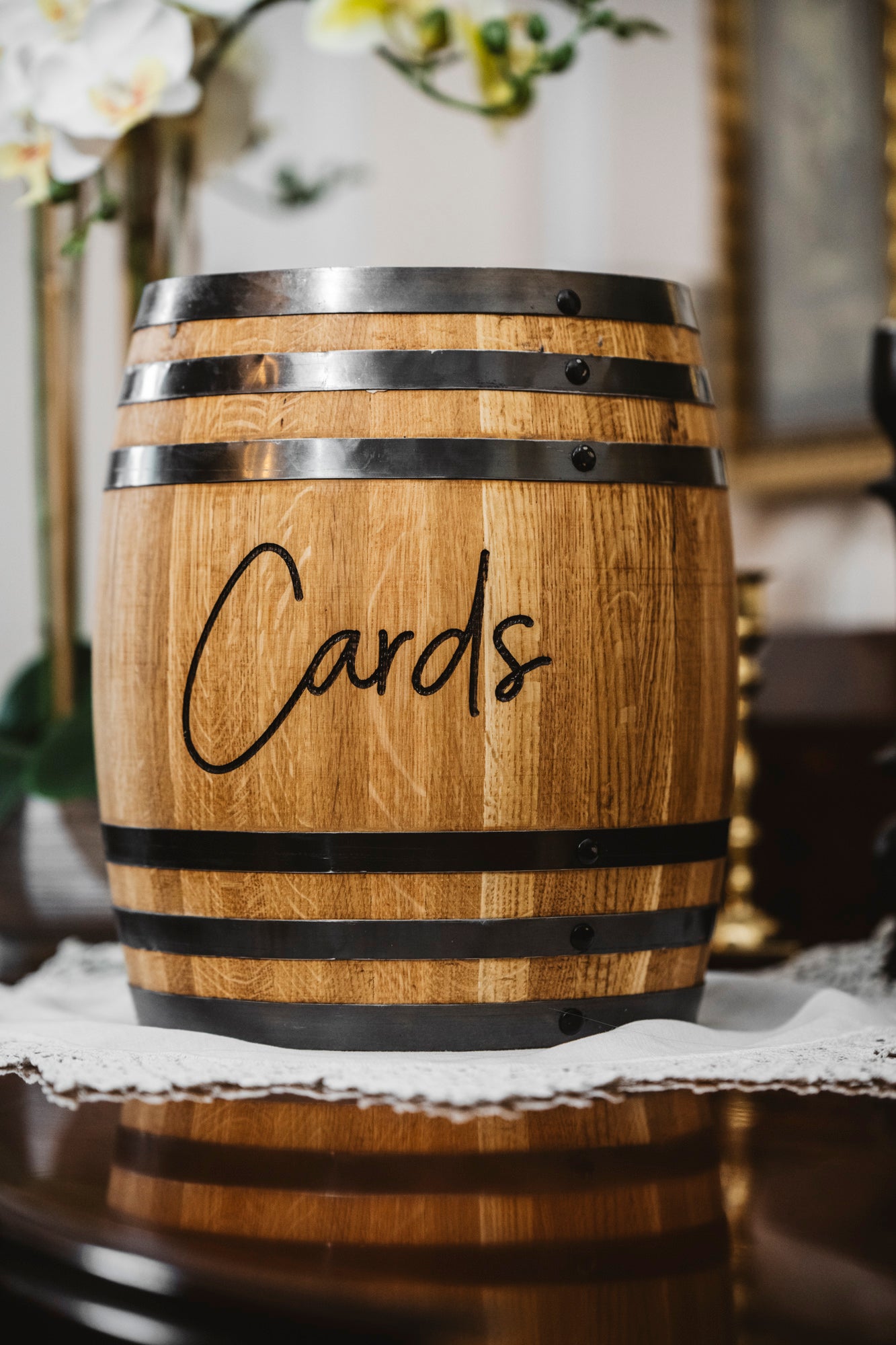 Barrell Card Personalized Wine Barrel Card Holder | Small Card Holder - Motor City ...