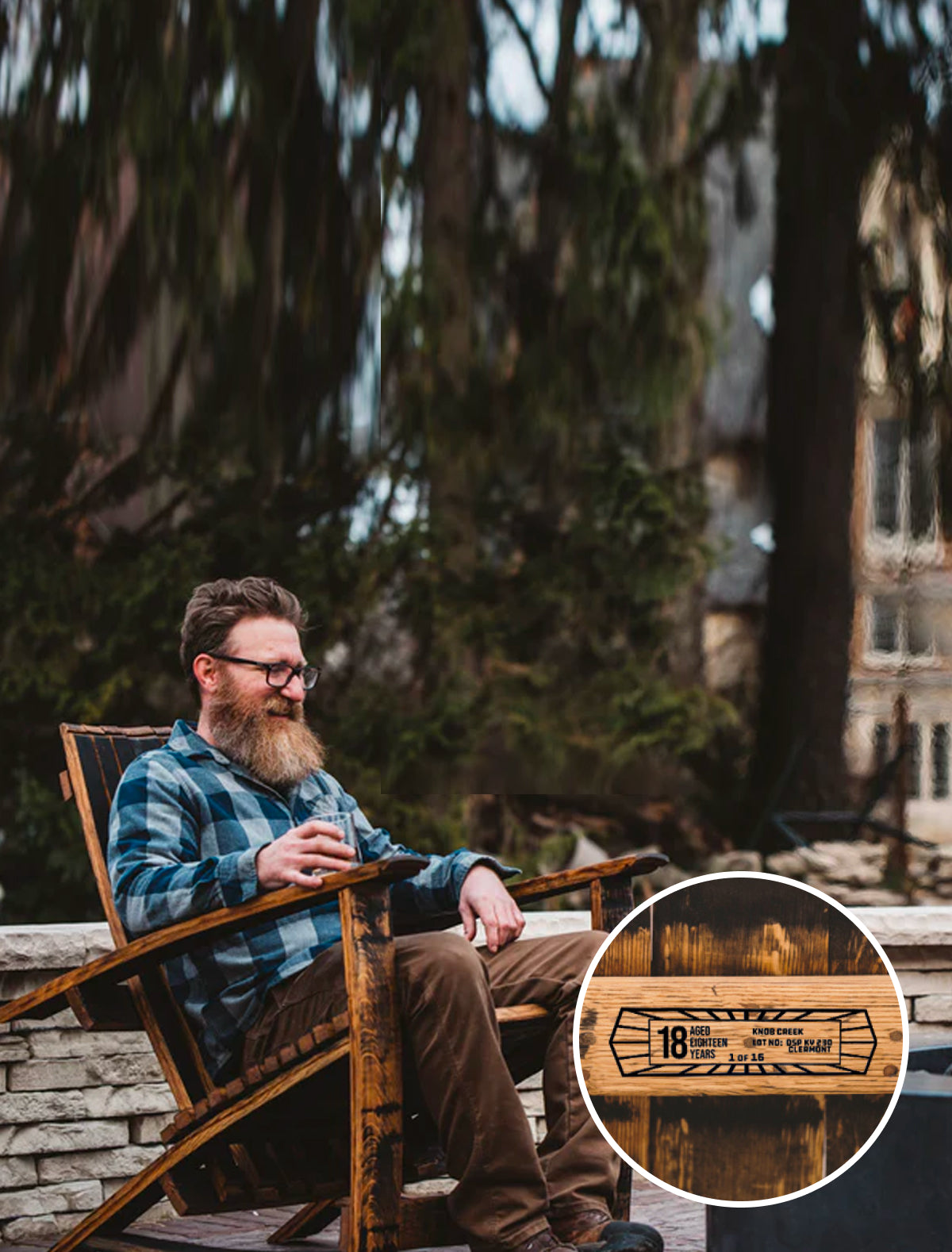 Knob Creek 18 Year Limited Edition - Distillin' Chillin' Adirondack Chair