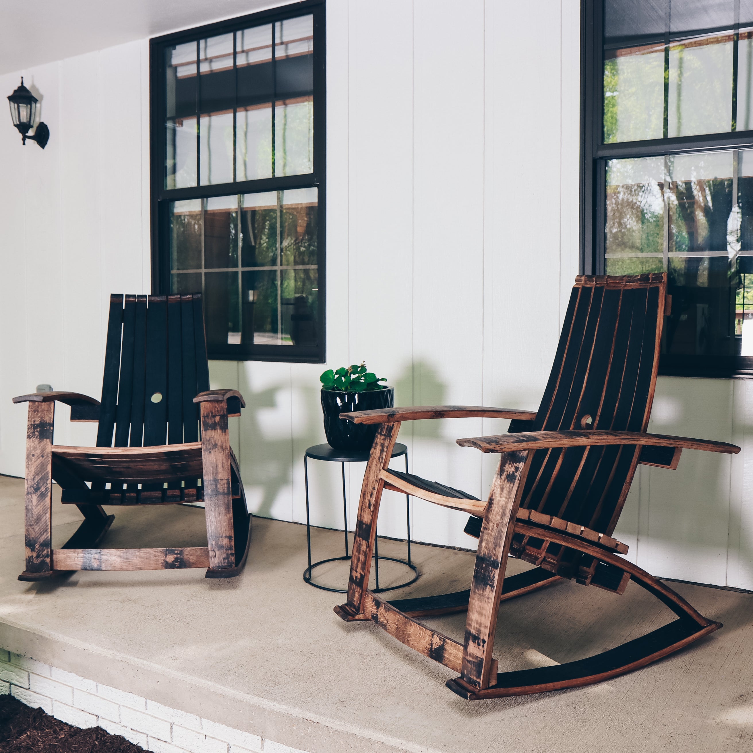 Bourbon barrel on sale rocking chair