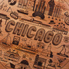 Chicago Design Engraved Whiskey Barrel Head - Motor City Barrels