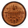 Chicago Design Engraved Whiskey Barrel Cap - Motor City Barrels