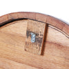 Whiskey Barrel Cap Clock - Motor City Barrels