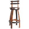 125 PROOF Bar Stool with Swivel Seat - Motor City Barrels