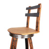 125 PROOF Bar Stool with Swivel Seat - Motor City Barrels