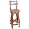 125 PROOF Bar Stool with Swivel Seat - Motor City Barrels