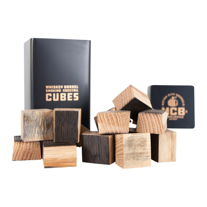 Smoking Wood Barrel Cubes - Motor City Barrels