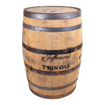Furniture Grade - Jefferson's Twin Oak - Whiskey Barrel 53 Gallon - Motor City Barrels