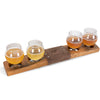Flight with Tulip Brew Glassware (Free Customization) - Motor City Barrels