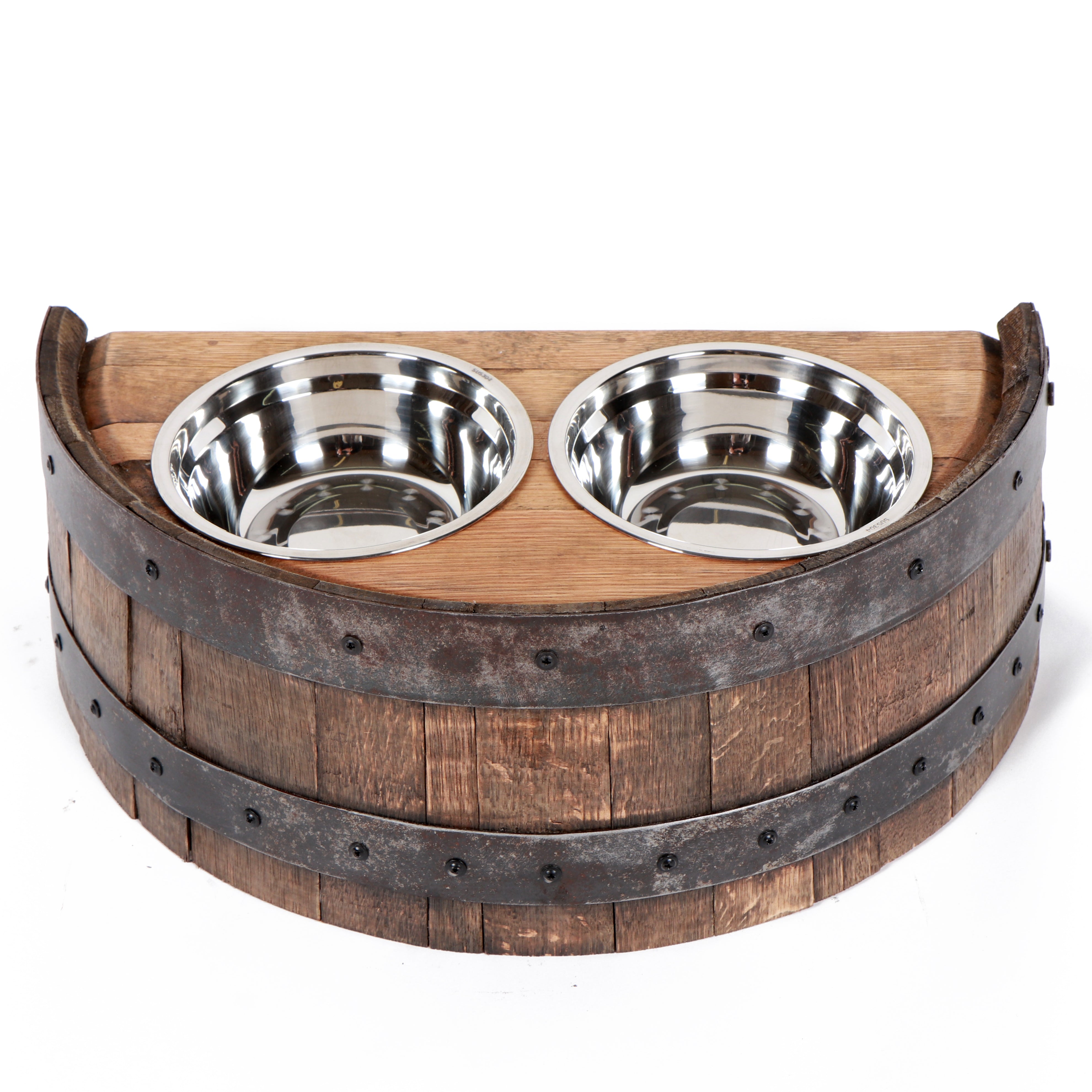 Whiskey Barrel Products for Pets  Raised Pet Feeder - Motor City