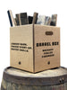 Whiskey Barrel Firewood Box of White Oak Wood - Motor City Barrels