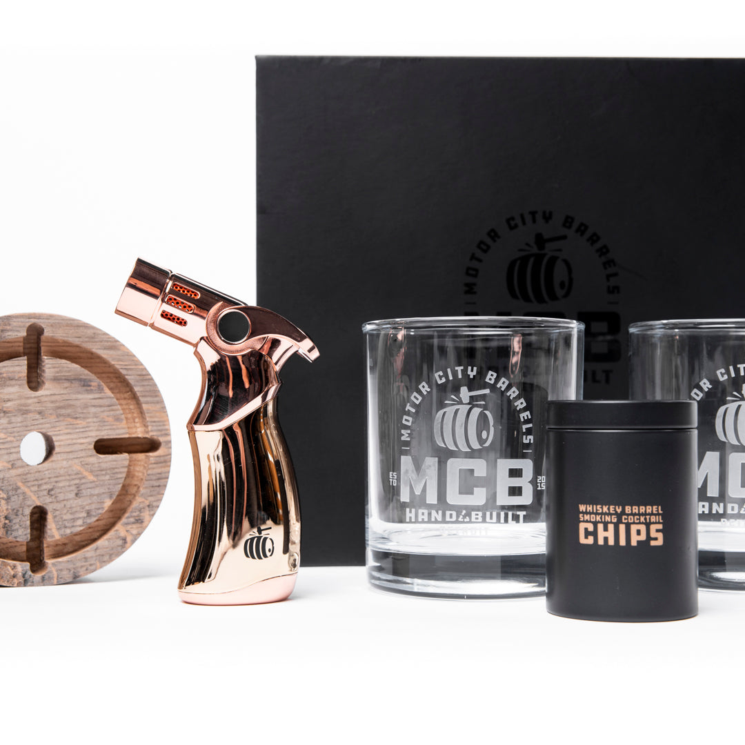Thoughtfully Cocktails, Whiskey Infusion Case Gift Set, Includes Whiskey  Decanter, Jigger, Bar Spoon, Flavored Wood Chips, and More, Whiskey  Infusion