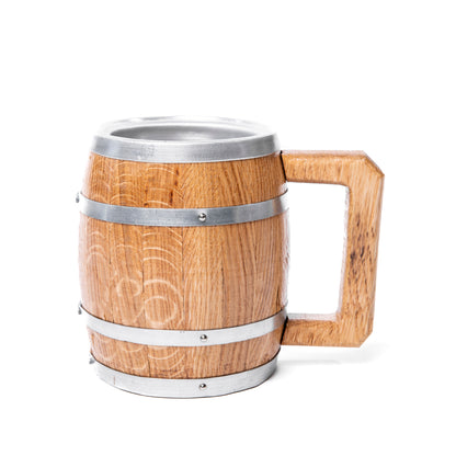 Whiskey Barrel Beer Mug - Motor City Barrels