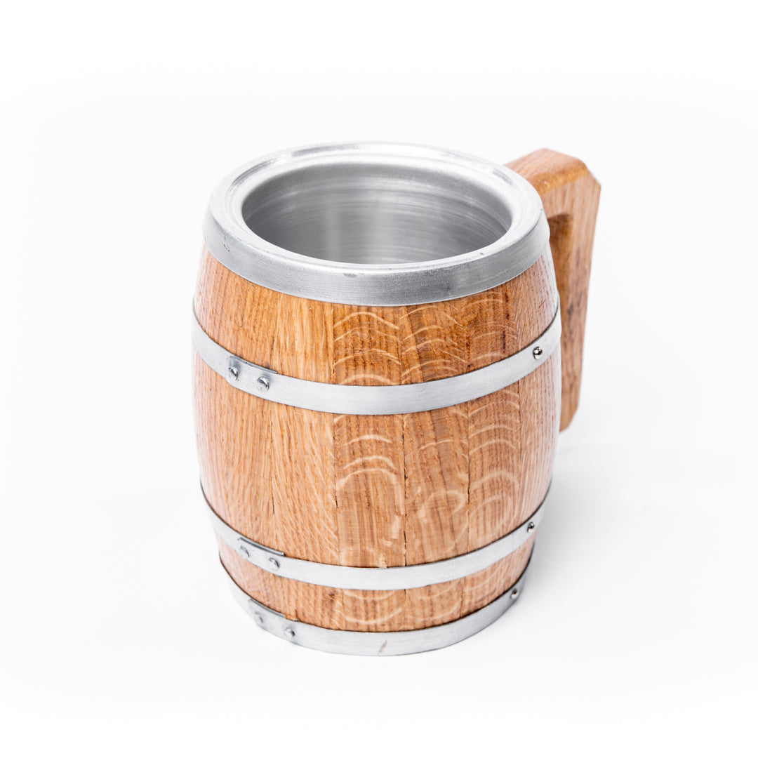 Whiskey Barrel Beer Mug - Motor City Barrels