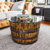 Whiskey Barrel Oak Coffee Table - Motor City Barrels